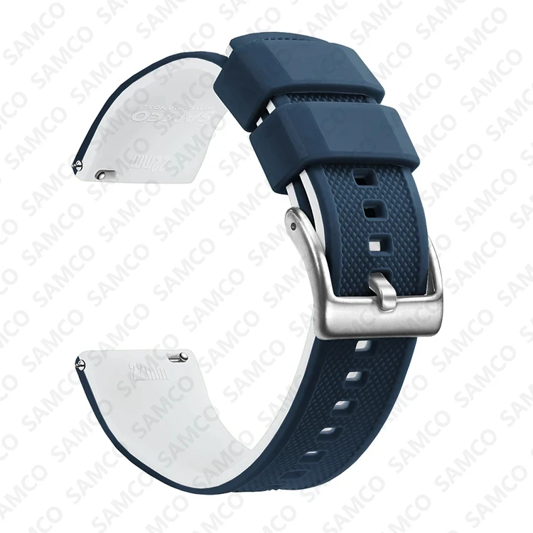 Enhanced Quick Release Silicone Watch Strap - Premium Rubber Band Replacement