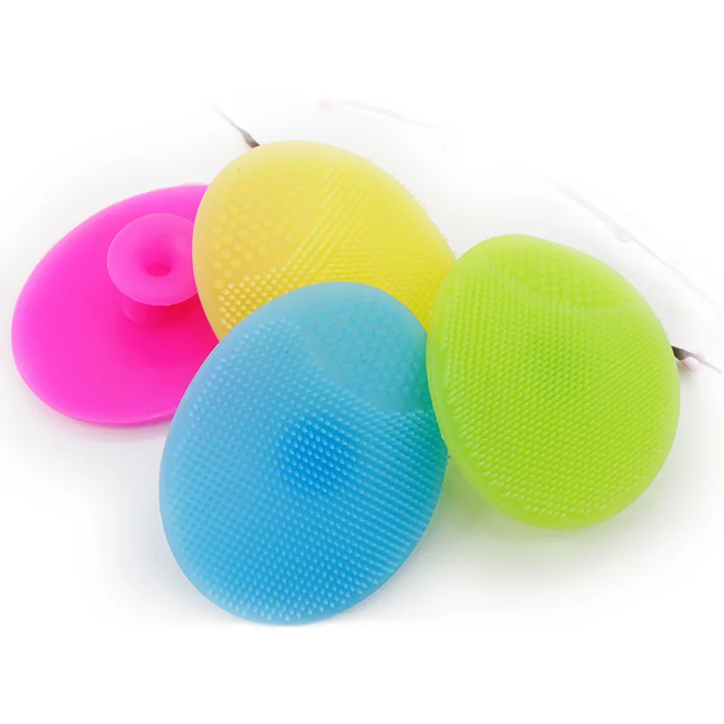 Baby Brush Silicone Shampoo Brush for Baby Infant Bathing Soft Silicone Boys Kids Shower Brush Head Hair Washing Massage Brushes Wipe Comb