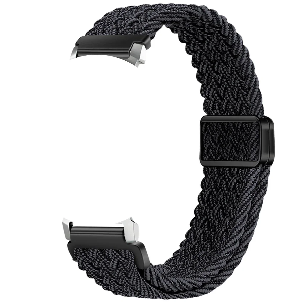 Elegant 14mm Woven Nylon Loop Buckle Watchstrap with Magnetic Closure