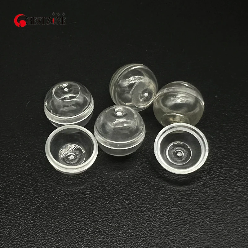 Very Small Mini Tiny 20Pcs 10.7MM 0.42Inch Caliber Empty Plastic Paintball Capsule Toys Round Ball Eggshell 2