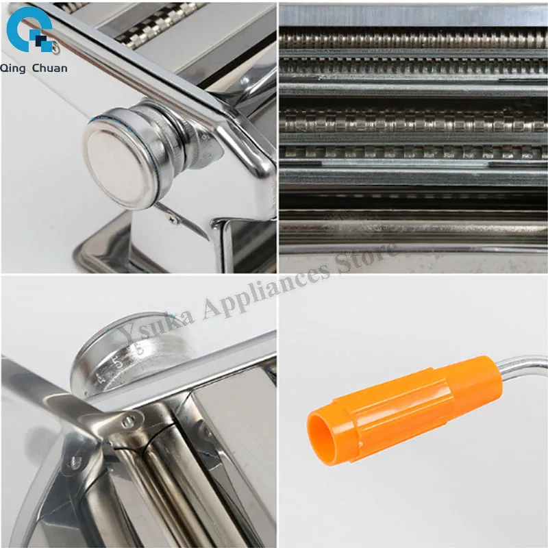 Noodle Maker Machine Pasta Maker Machine Stainless Steel Fresh Pasta for Spaghetti Making Noodle Cutter
