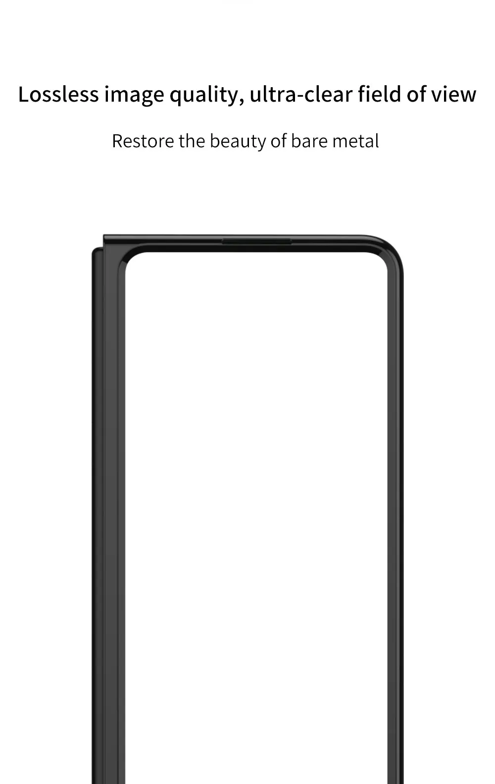 Luxury Plating Screen Glass Case For Samsung Galaxy Z Fold 3 Camera Protection H