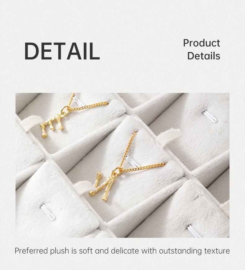 Velvet Ring Earring Bracelet Necklace Display Tray | Stackable Jewelry Organizer Drawer... - SKU VJDT0907 - UGI Packaging