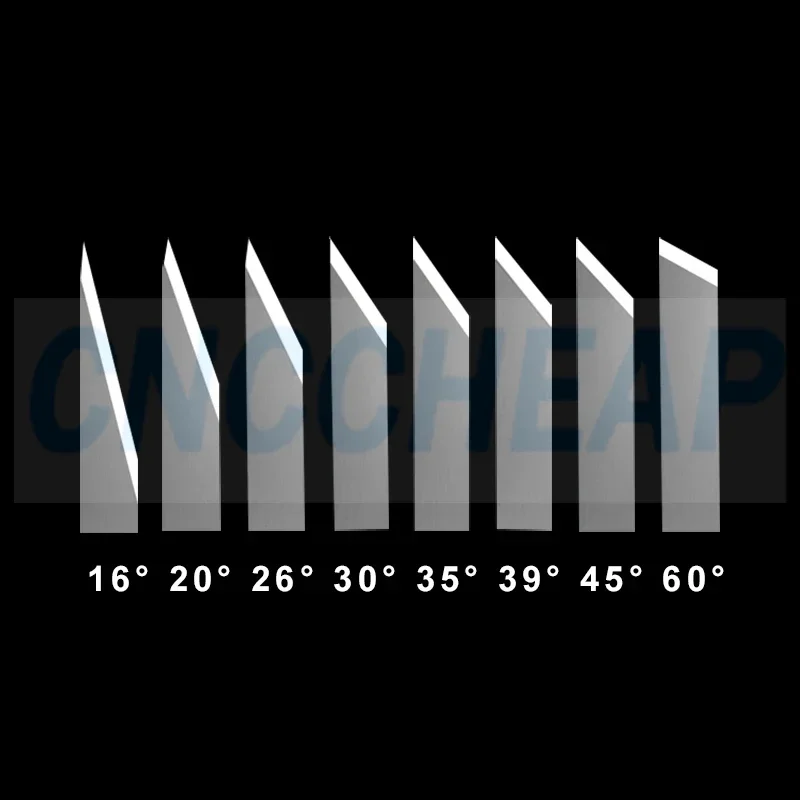 Aoke Kasemake AMEIDA RUK 나이프, 디지털 커팅 머신용 진동 블레이드 커터, 16 °, 20 °, 26 °, 30 °, 35 °, 39 °, 45 °, 60 °, 10 개 