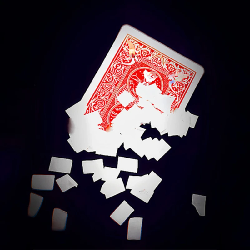 Magic Tricks Playing Card Vanishes to Snowflakes Appearing Card Change Magia Close Up Street Illusions Gimmicks