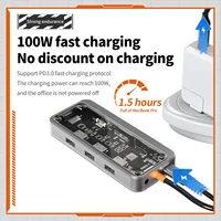Basix 10 in 1 USB C HUB 4K30Hz Dock Station Type C to HDMI-Compatible RJ45 Ethernet PD100W for MacBook iPad Huawei Sumsang Phone - Image 4