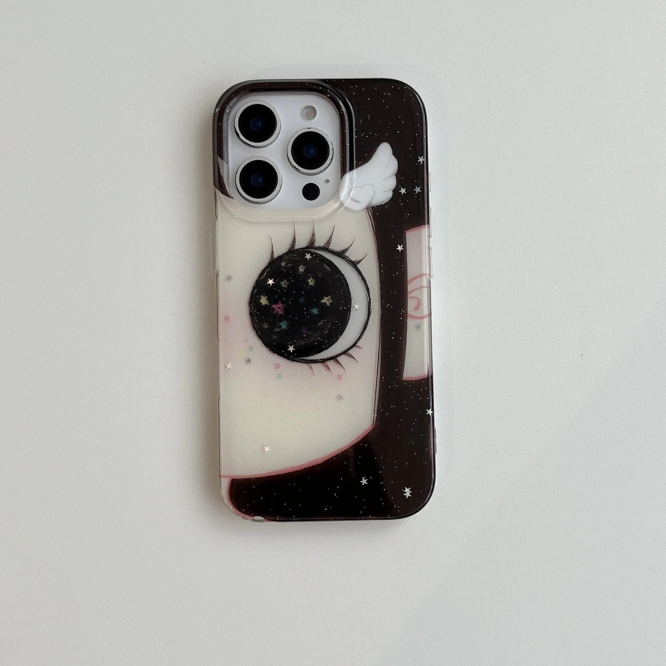Glittering Big Eyes Comic Girl Cute Dreamy Phone Case - Cartoon INS Collection