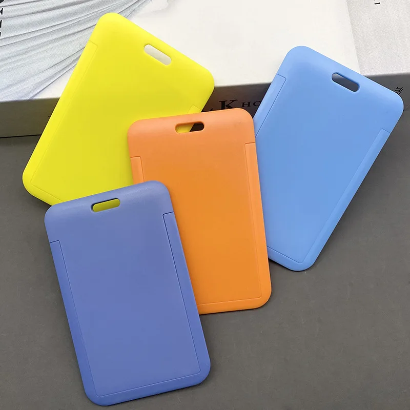 1pc Bus and Subway Access Card Covers Plastic Work ID Card Holder Student Meal Cards Case Badge Holder Id Credit