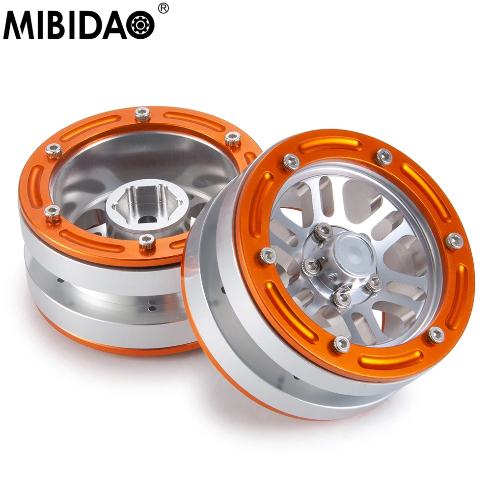 

MIBIDAO 4 шт. 1,9 дюйма обод ступицы колеса для 1/10 Axial SCX10 90027 90046 TRX4 D90 D110 Wraith RR10 Радиоуправляемый гусеничный автомобиль