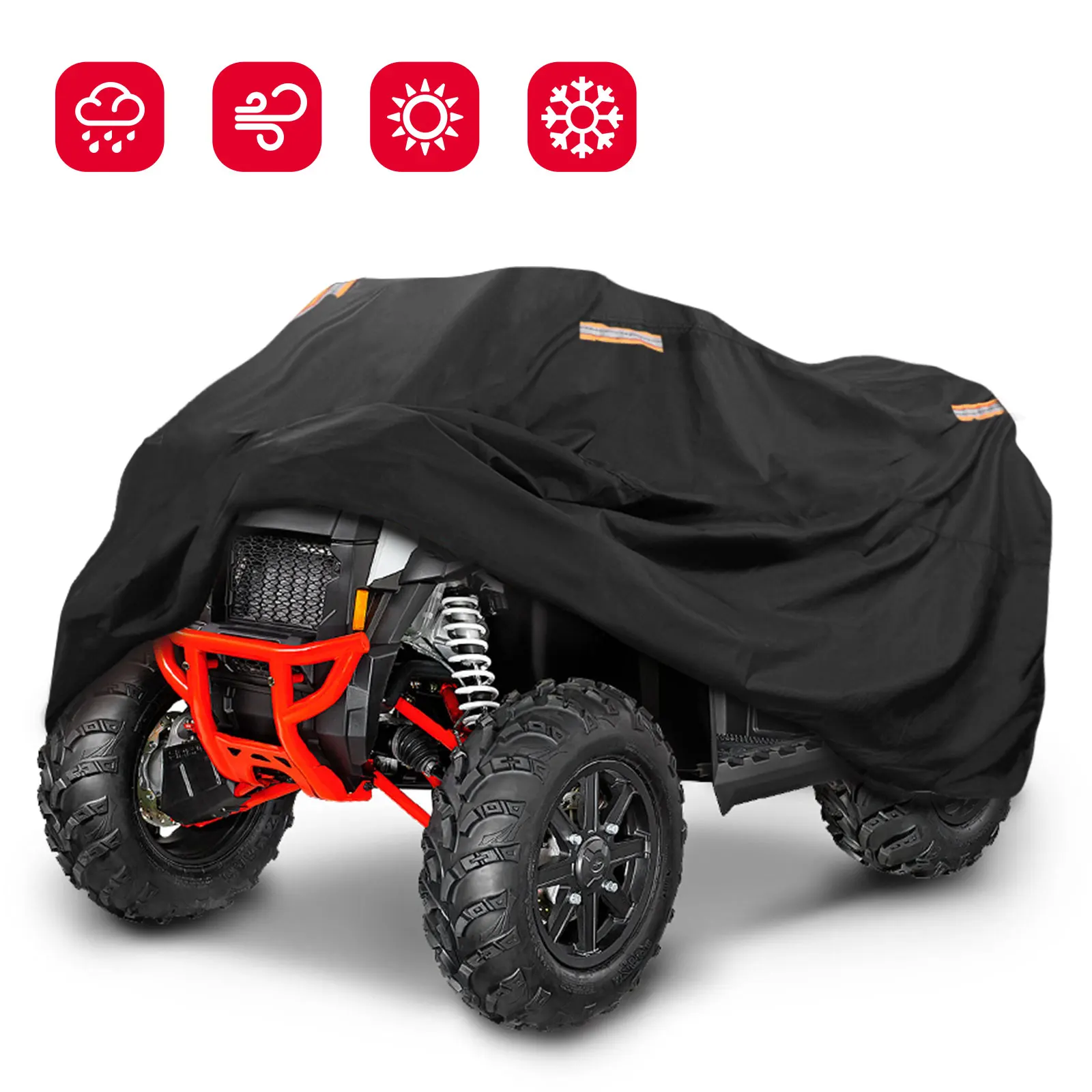 KEMIMOTO 300D ATV Waterproof Cover Heavy Duty Covers for Yamaha Raptor 700 Compatible with Polaris Sportsman for Can am 94x48x48