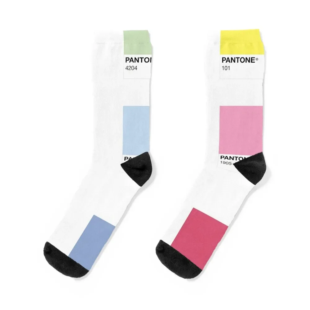 

pantone color chips Socks happy fashionable halloween cool Men Socks Luxury Brand Women's