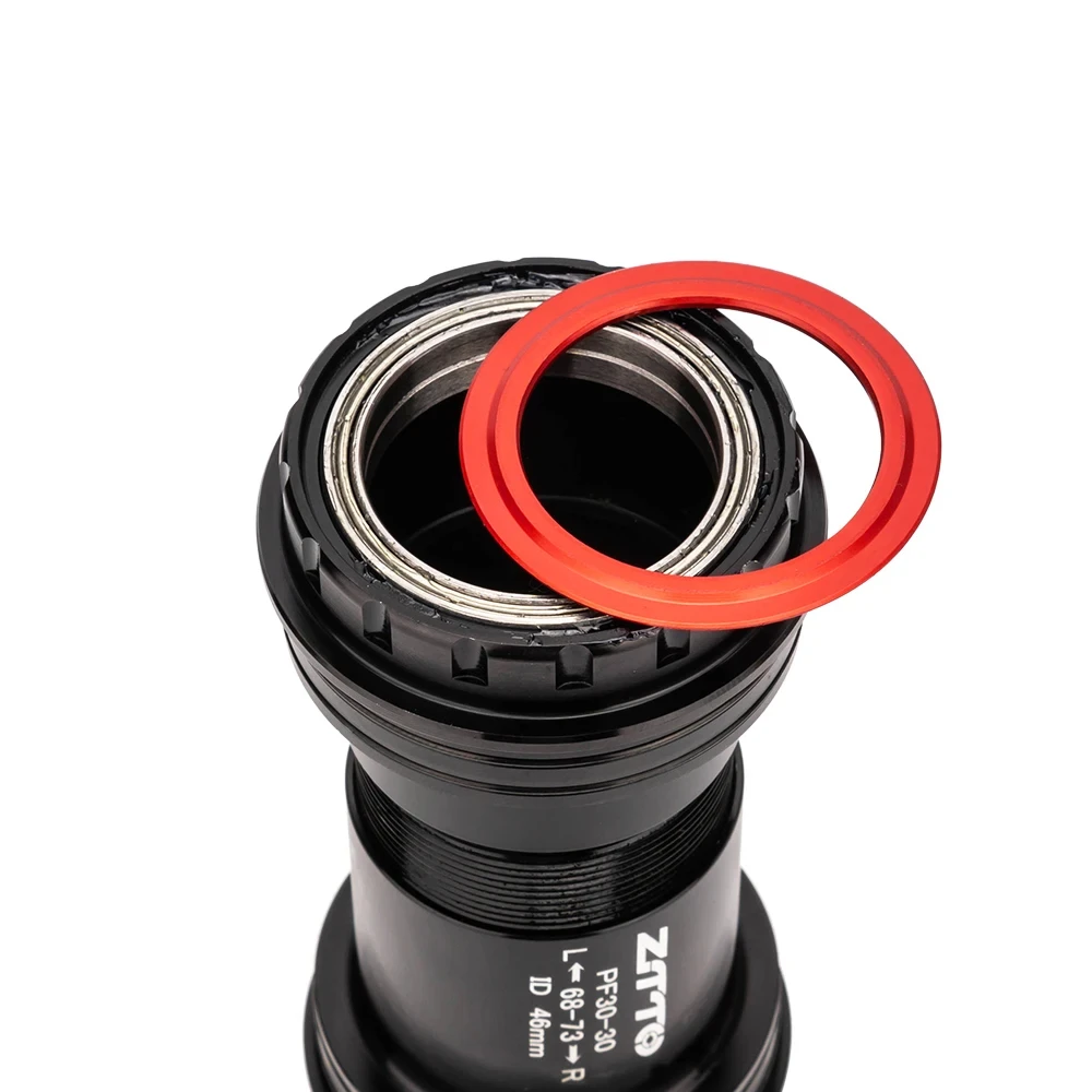 ZTTO PF30 MTB 산악 자전거 로드 바이크 바텀 브라켓 액슬 PF30 30MM 4 베어링 방수 나사형 BB 68 73mm 자전거 크랭크 부품