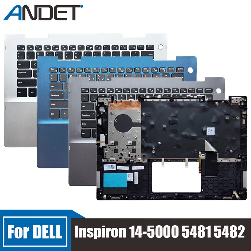 

New For DELL Inspiron 14-5000 5481 5482 Laptop Palmrest Upper Case Keyboard Bezel Top Cover US Backlit C Shell Accessories