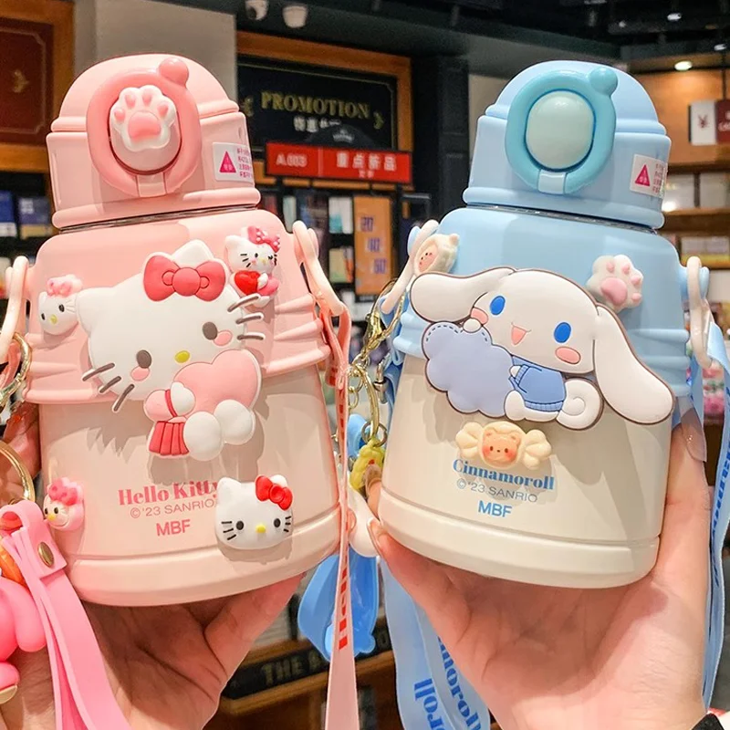 

Sanrio Hello Kitty Cinnamoroll Pochacco Insulated Tumbler Water Bottle Portable Mug Stainless 316 Cute Kawaii Girls Water Cup