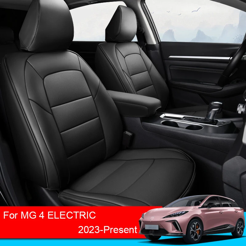 

Car Full Seat Cover PU Leather For MG 4 Electric Mulan 2023-Present Car Seat Mat Anti-dirty Protector Breathable Auto Accessory