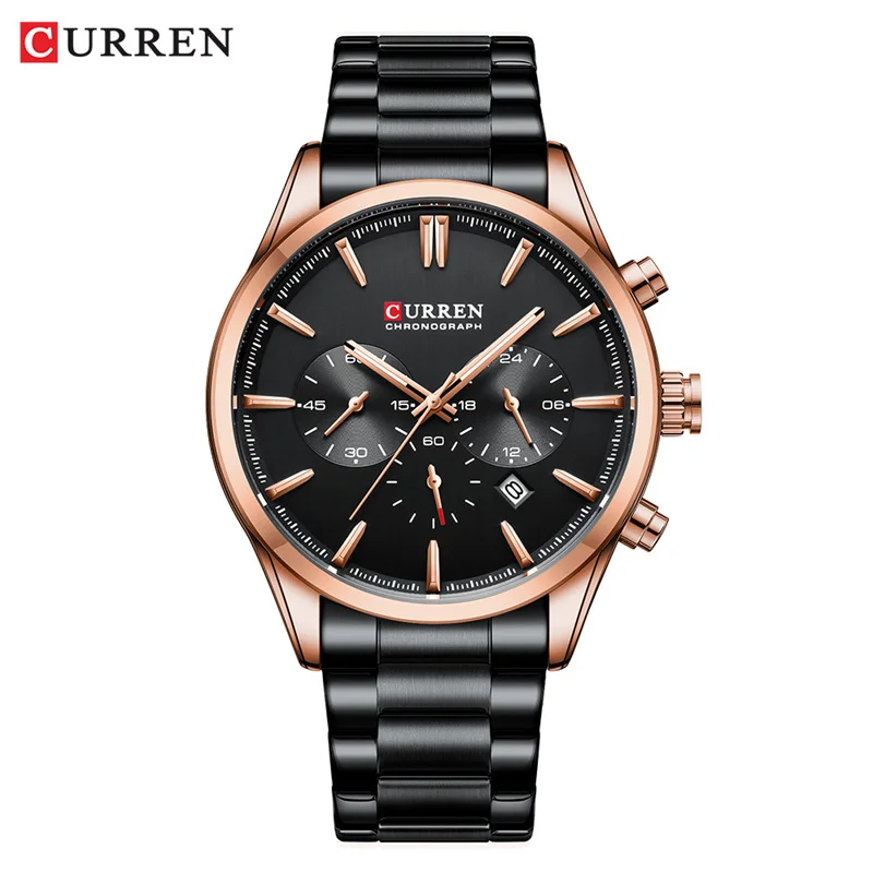 CURREN Man WristWatch Waterproof Chronograph Men Watch Military