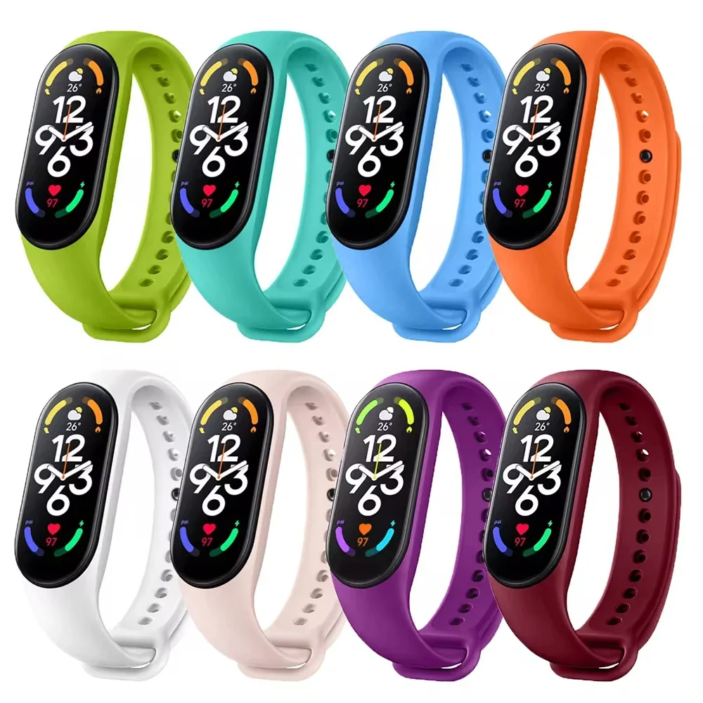 Silicone Sport Wristband Replacement Strap - Colorful Design