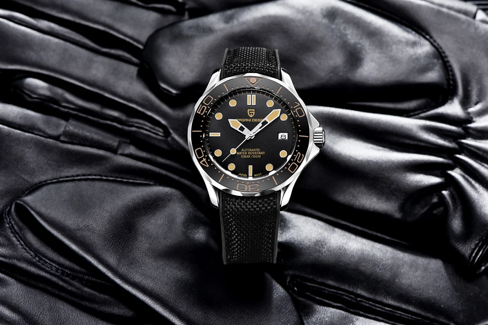 Pagani Design Luxury Automatic Men Wristwatch Sapphire AR Diver Image 2