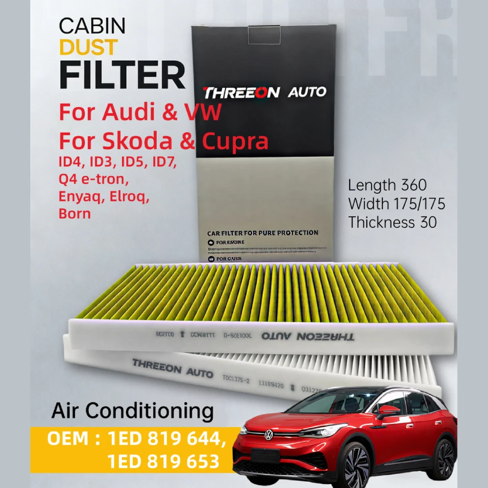 K&N interieurfilter passend voor Volkswagen ID.3/ ID.4/ ID.5 K&N interieurfilter passend voor Volkswagen ID.3/ ID.4/ ID.5