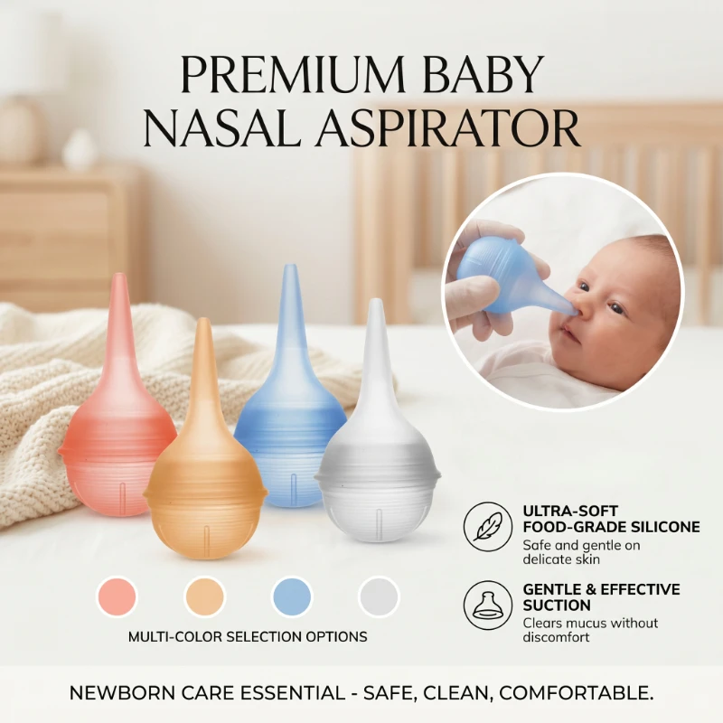 Infant Nasal Aspirator Nose Aspirator Vacuum Suction Newborn Nasal Cleaning