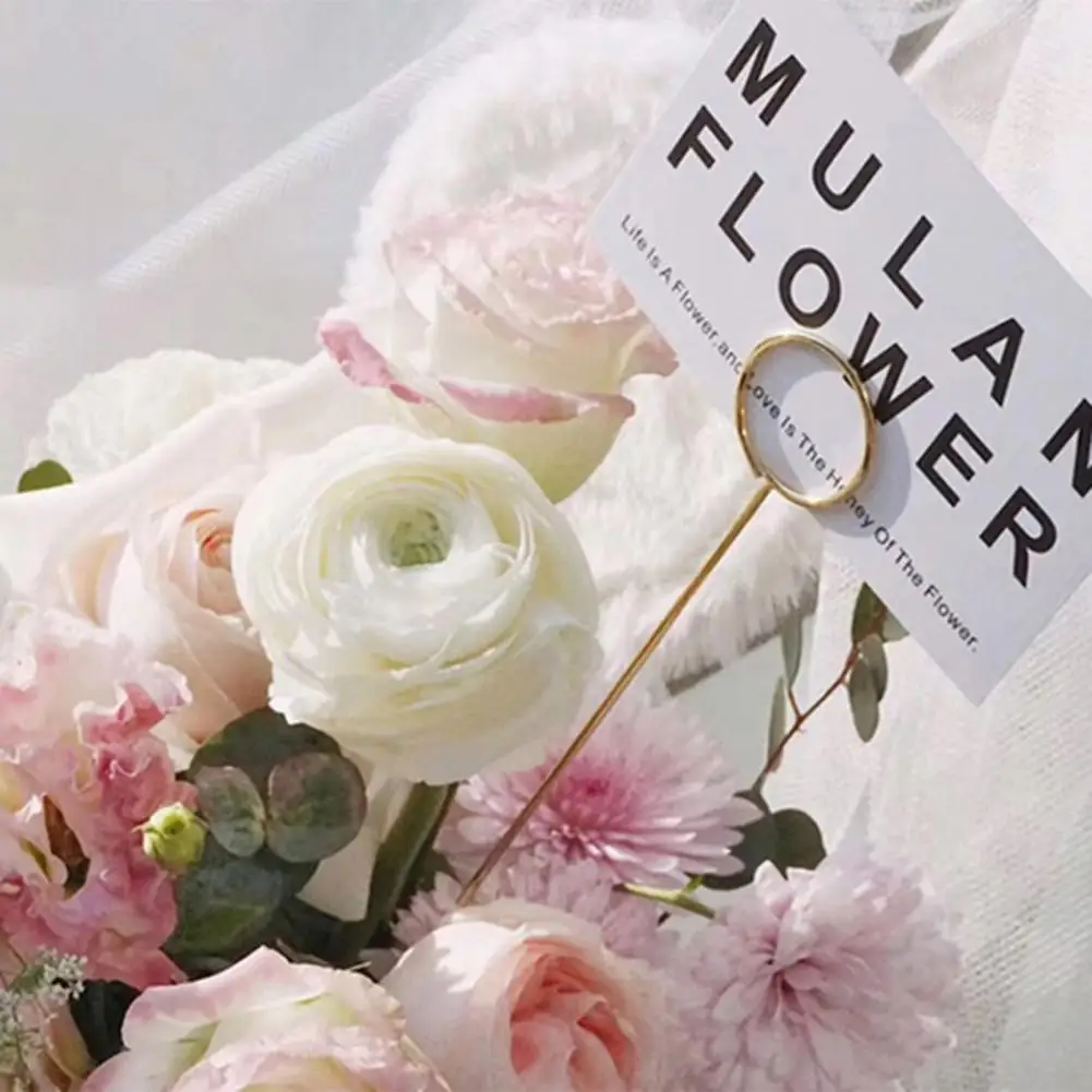 20Pcs Flower Arrangement Card Holder Photo Clip Holder Gold Metal Floral Table Number Clips for Wedding Home Decorations Place Card Holders Floral Card Holders