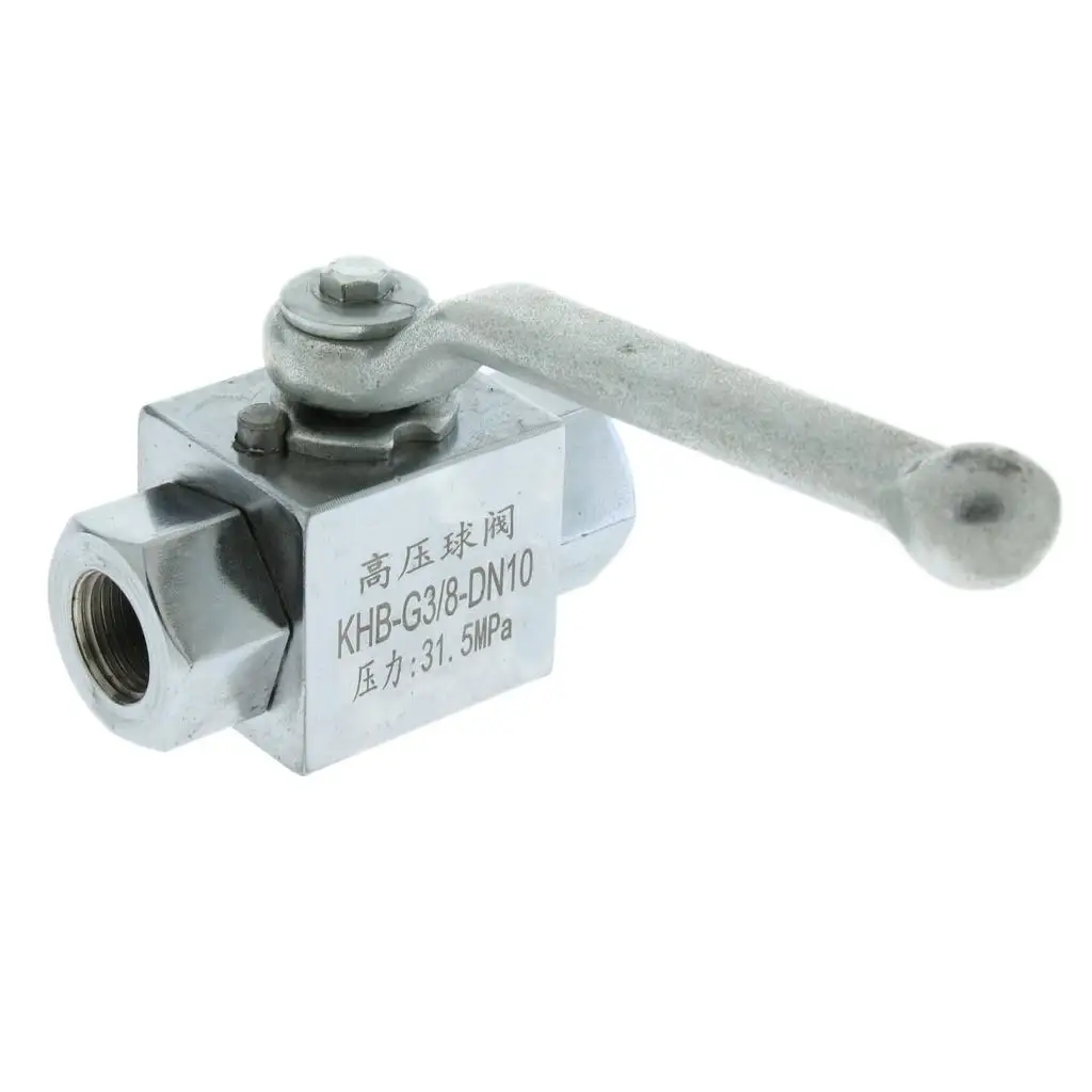 BSP 2 Way High Pressure Hydraulic Steel Ball Female DN10 3/8