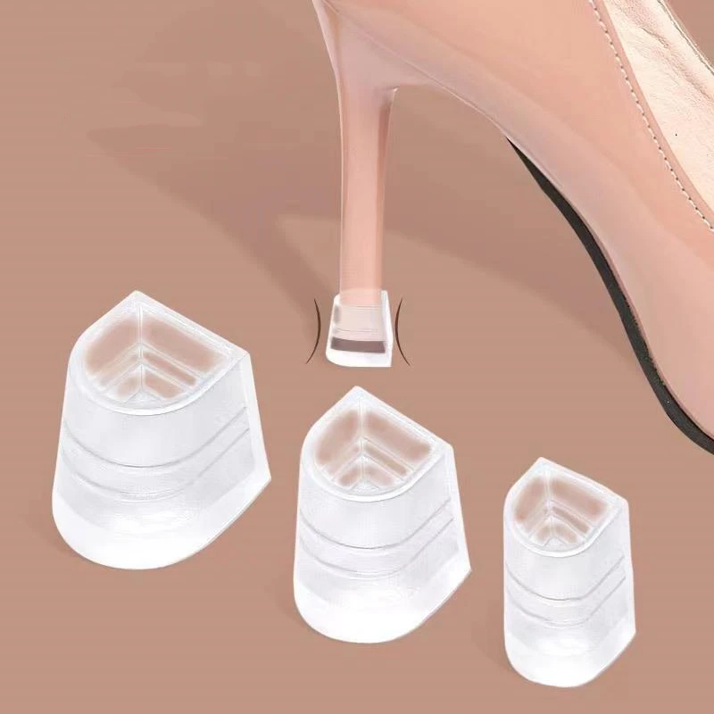 1 Pairs High Heel Pads Lace Latin Dance Includes Heels Anti-Slip Silicone High Heel for Wedding Shoes 4 Sizes ushine heel latin protector dance covers heel stoppers non slip silicone high heeler ballroom wedding latin dance shoes woman