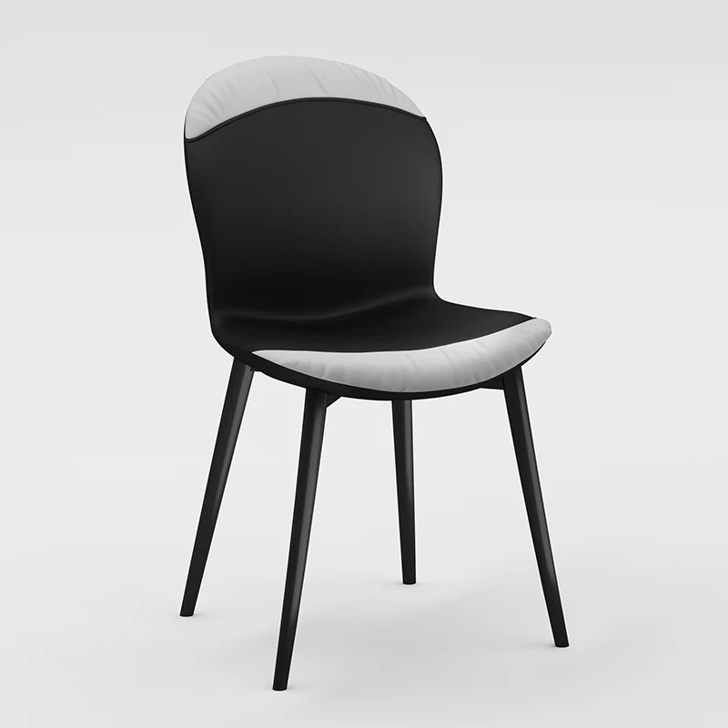 

Lounge Modern Chairs Black Metal Legs Comfortable Bedroom Office Waiting Makeup Dining Chairs Desk Patio Sillas Nordic Furniture