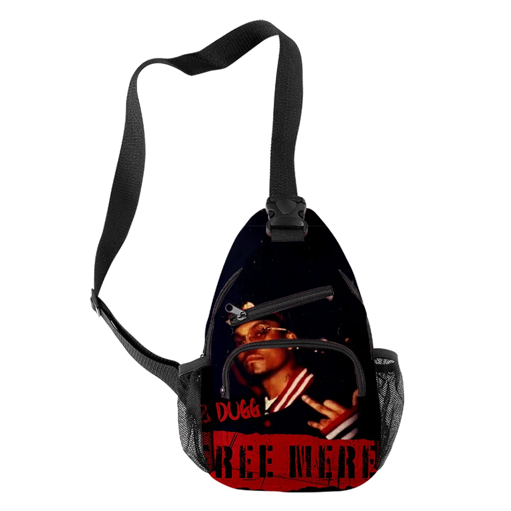 Popular Youthful 42 DUGG Boys/Girls 3D Print Chest Bags Oxford Waterproof Sports Crossbody Travel Bag Shoulder Bags