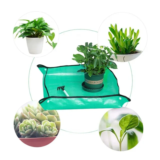 1pcs Planting Mat 50cm-100cm Gardening Potting Pad Foldable Garden Plant Flower Pot Transplanting Waterproof Mats 3