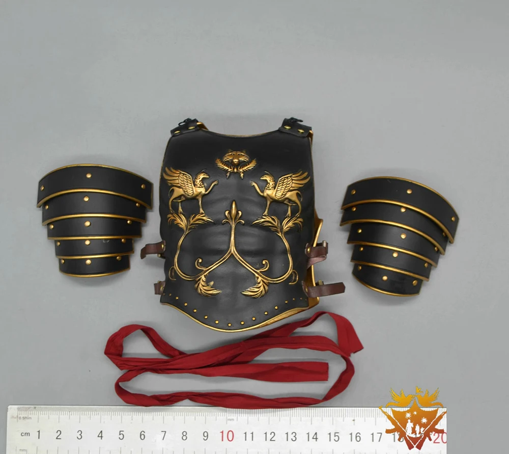 

1/6 HHmodel HH18056 Vintage Age Roman General Black Edition Chest Armor Shoulder Armors Waist Belt Leg Wrist Accessories For DIY