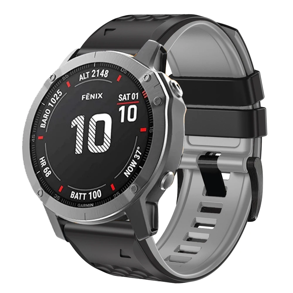 Versatile Silicone QuickFit Watchband, 22-26mm, Universal Fit