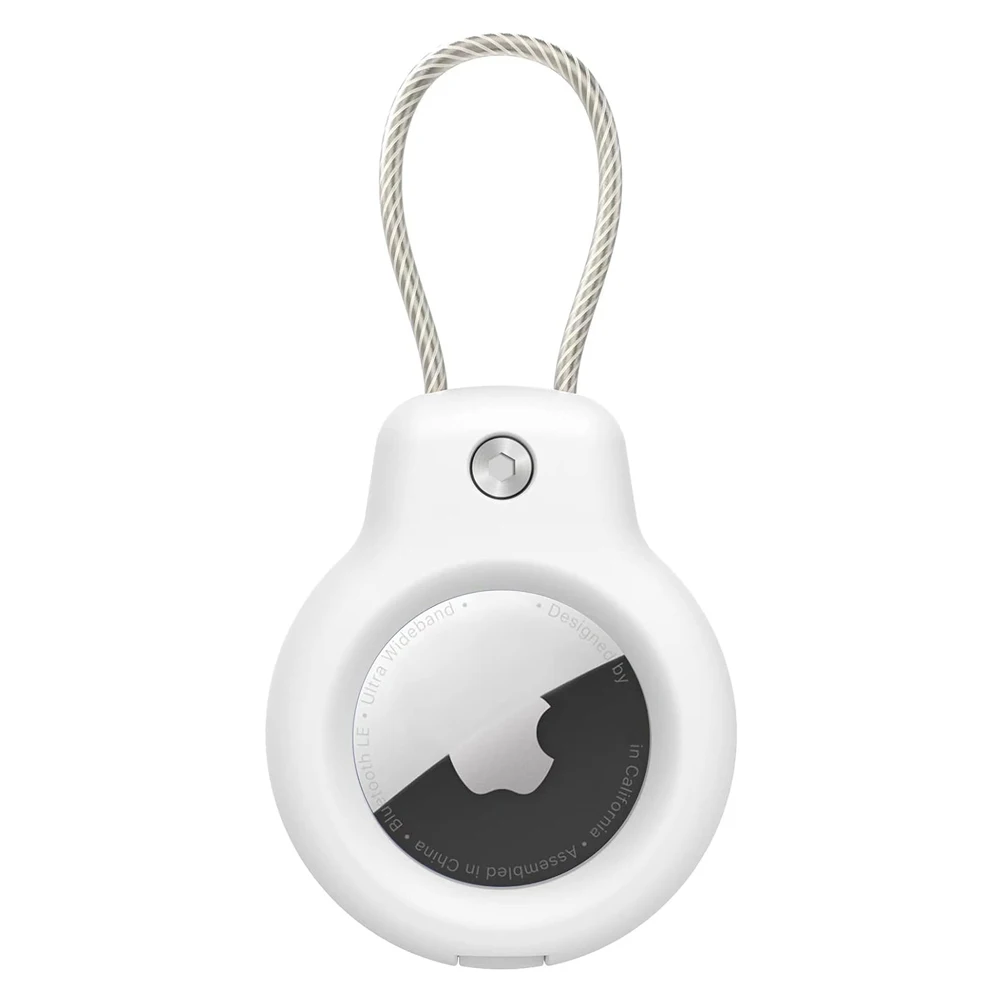 Universal Airtag Safety Lock Holder with Lanyard Keychain - Secure Anti-Loss Protective Cover