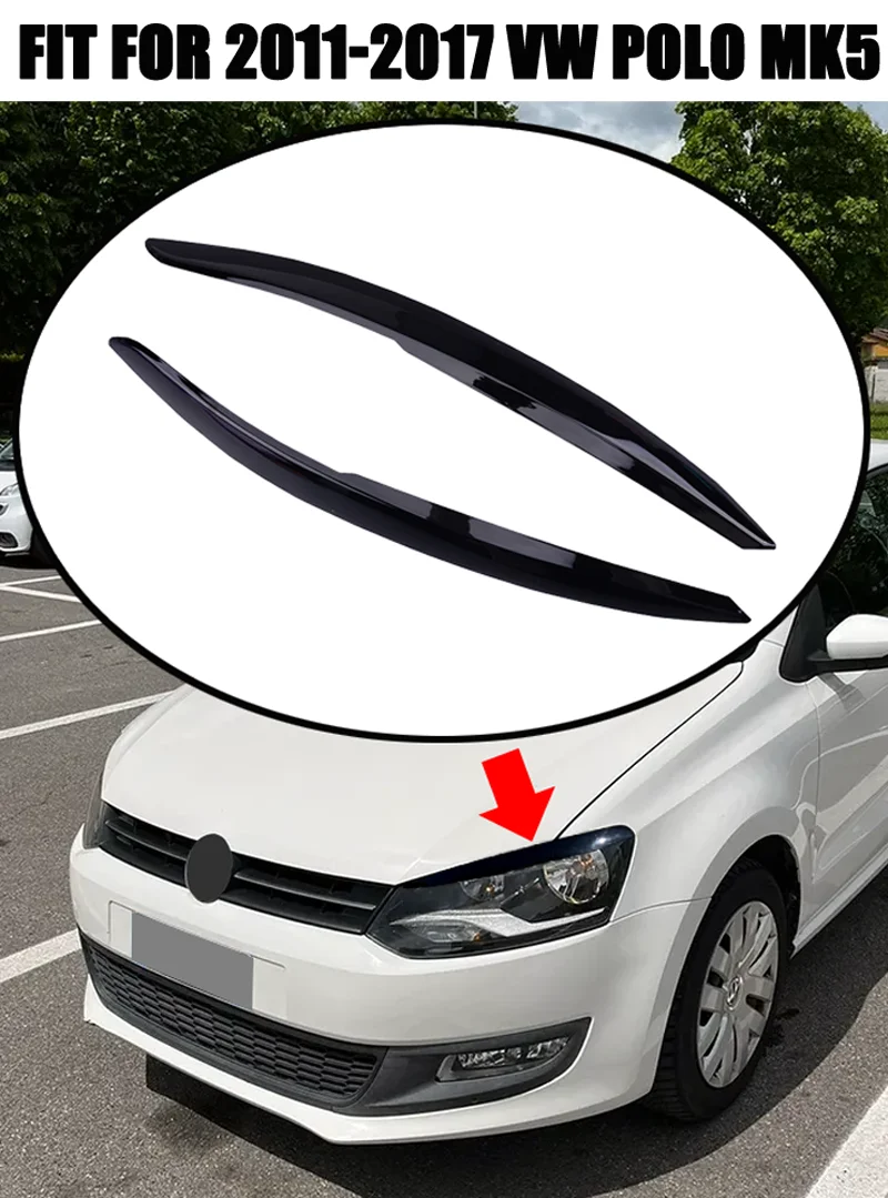 Fit Für VW Volkswagen Polo Mk5 6R 6C 2011 2012 2013 2014 2015 2016 2017 Hinten Fenster Flossen Form Seite spoiler Flügel Trim – Detail 5