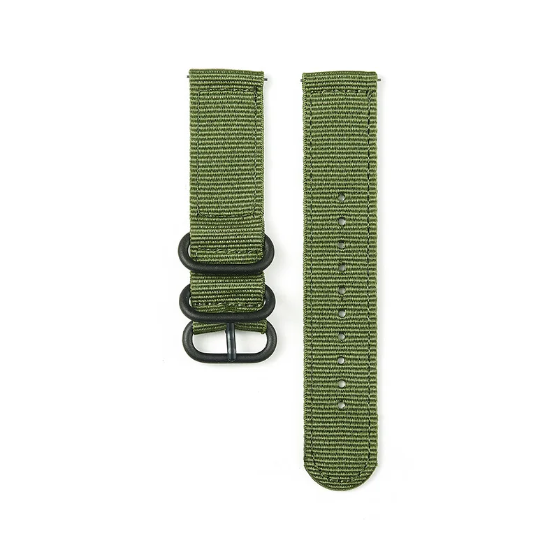 Durable Waterproof Nylon Military Watch Band - One-Piece Strap