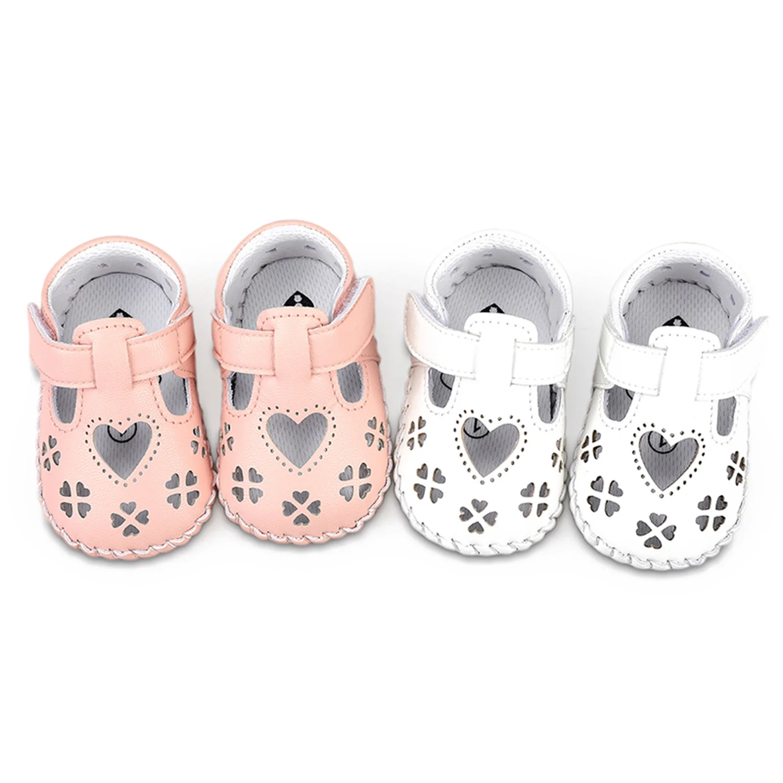 

Infant Girl Cutout Lovely Princess Sandals Summer Soft Non-slip Walking Shoes for Toddler Newborn Baby