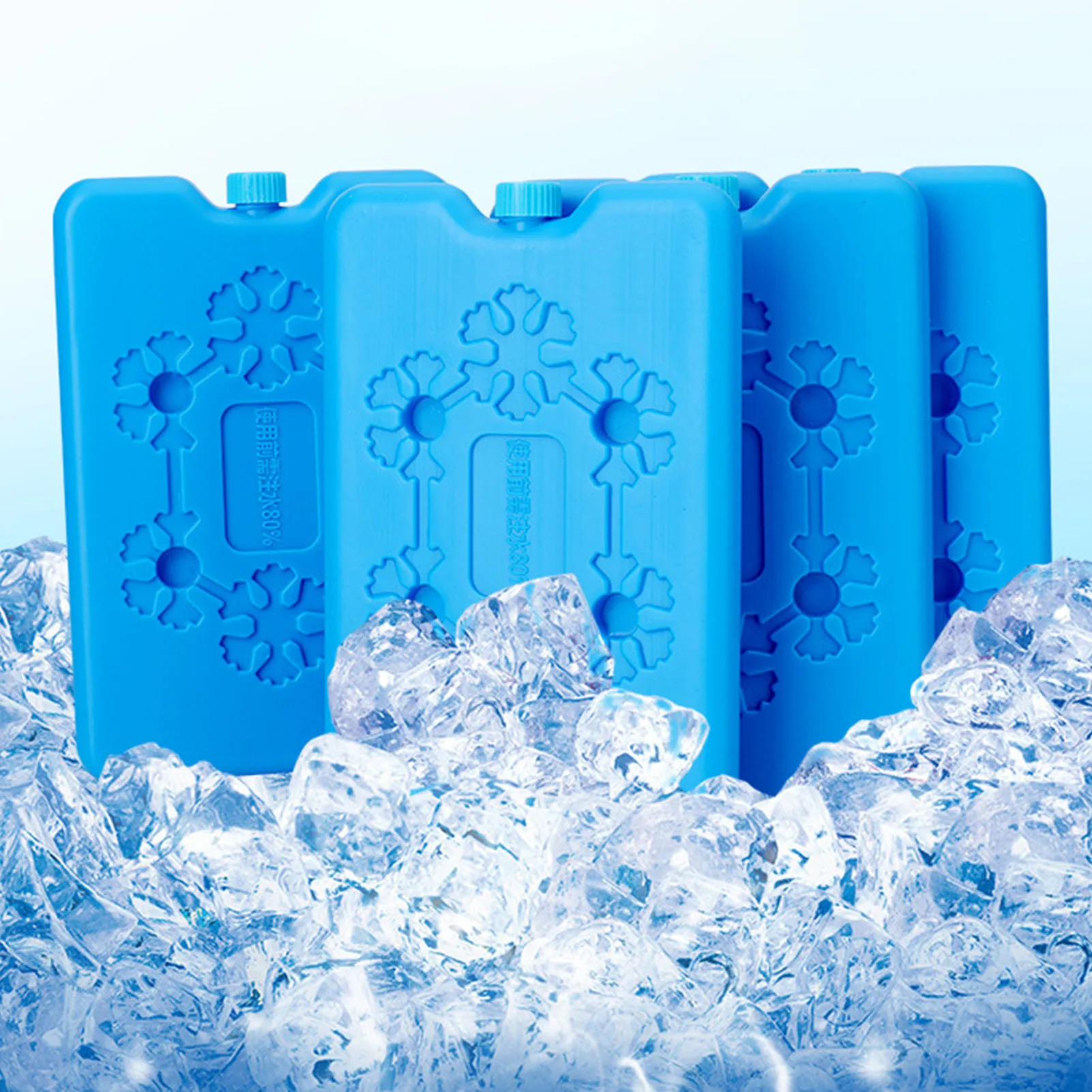Ice Packs Gel Freezer Ice Blocks for Travel Lunch Reusable Cool Cooler Pack Bag Fresh Food Storage Water Injection Box Portable Ice Blocks