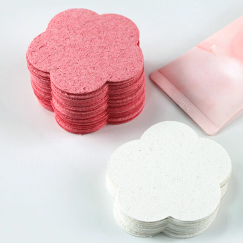 20PCS Face Cleaning Sponge Pad for Exfoliator Mask Facial SPA Massage Makeup Removal Thicker Compress Natural Cellulose Reusable 4