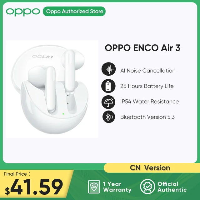 OPPO ENCO Air 3 TWS Earphone Wireless Bluetooth 5.3 Earbuds AI Noise  Cancelling 25 Hour Battery Life IP54 For OPPO Reno 9 Pro - AliExpress