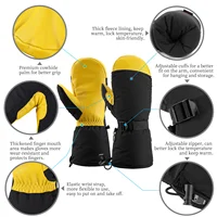 Long Winter Ski Gloves Motorcycle Sports Mittens 3M Thinsulate Thermal Snowboard Snowmobile Windproof Cycling Bike Gloves 1