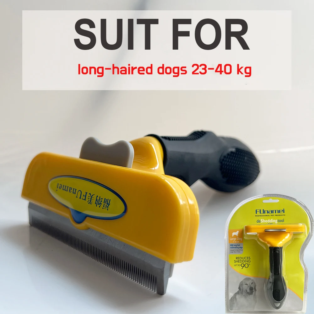 thumbnail image 1 of Cepillo de pelo largo para gatos, herramienta para quitar el pelo suelto de perros y gatos, peine corto para gatos, cepillo para quitar el pelo de perros, cepillo para desenredar el pelo de mascotas, 1 of 5