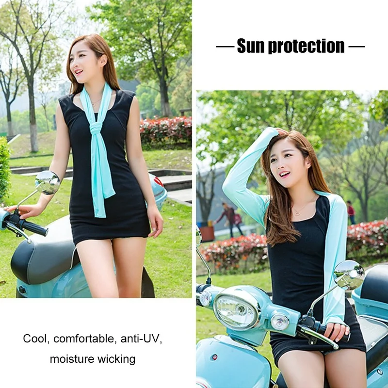 Arm Cover Warm Sun Protection UV Protection Sports Sleeve Arm Cover A Long-sleeved Running and Cycling Hooded Top cooling arm sleeves sun protection arm sleeves arm sleeves