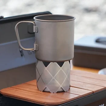 Windproof Alcohol Stove Ring Stainless Steel Camping Burner Shield,Ultra-Light Grid Guard Outdoor Cooking Camping Accessories