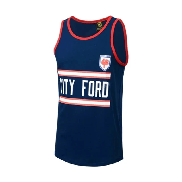 

Eastern Suburb Roosters Retro Training Singlet Rugby Jersey size S--3XL (Custom name and number )