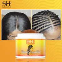 100G Hair Braiding Gel Hair Styling Waxes Brush Long Lasting Twist Strong Hold Smooth Hair Styling Anti-Frizz Edges Braid Wax 2
