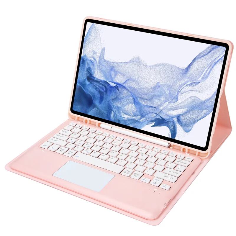 Capa de Teclado Touchpad para Ipad Pro Capa para Ipad Pro 12 2023 2023 Russo Espanhol Árabe Hebraico Coreano Alemão 129 2023 - Imagem 5