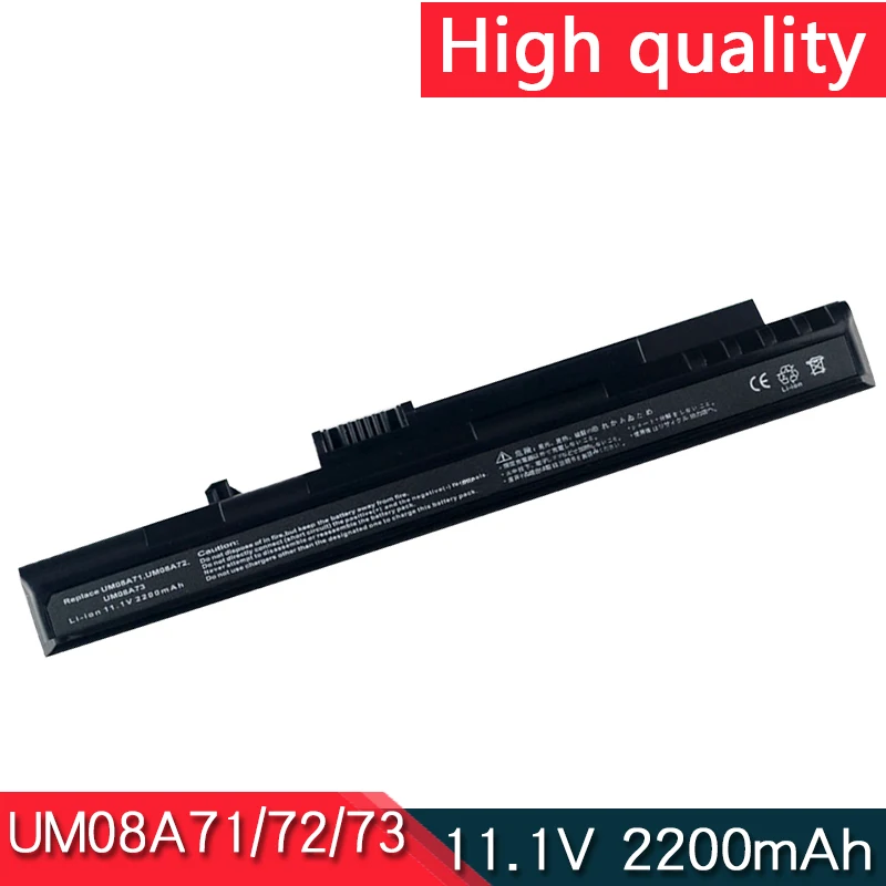 Nuova Batteria Per Laptop Um08A31 Um08A72 Um08A73 Per Acer Aspire One 10.1 8.9 A110 A150 D150 D250 Pro P531H Zg5 Gateway Lt1001J Lt2000