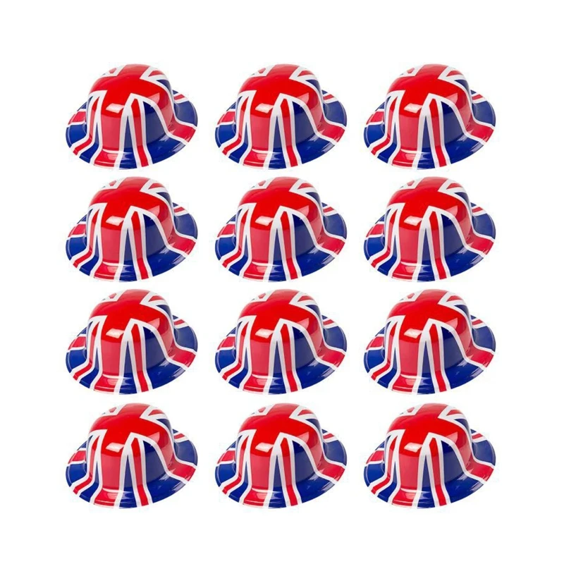 

12pcs Union Bowler Hat British Bowler Hats Queens Party