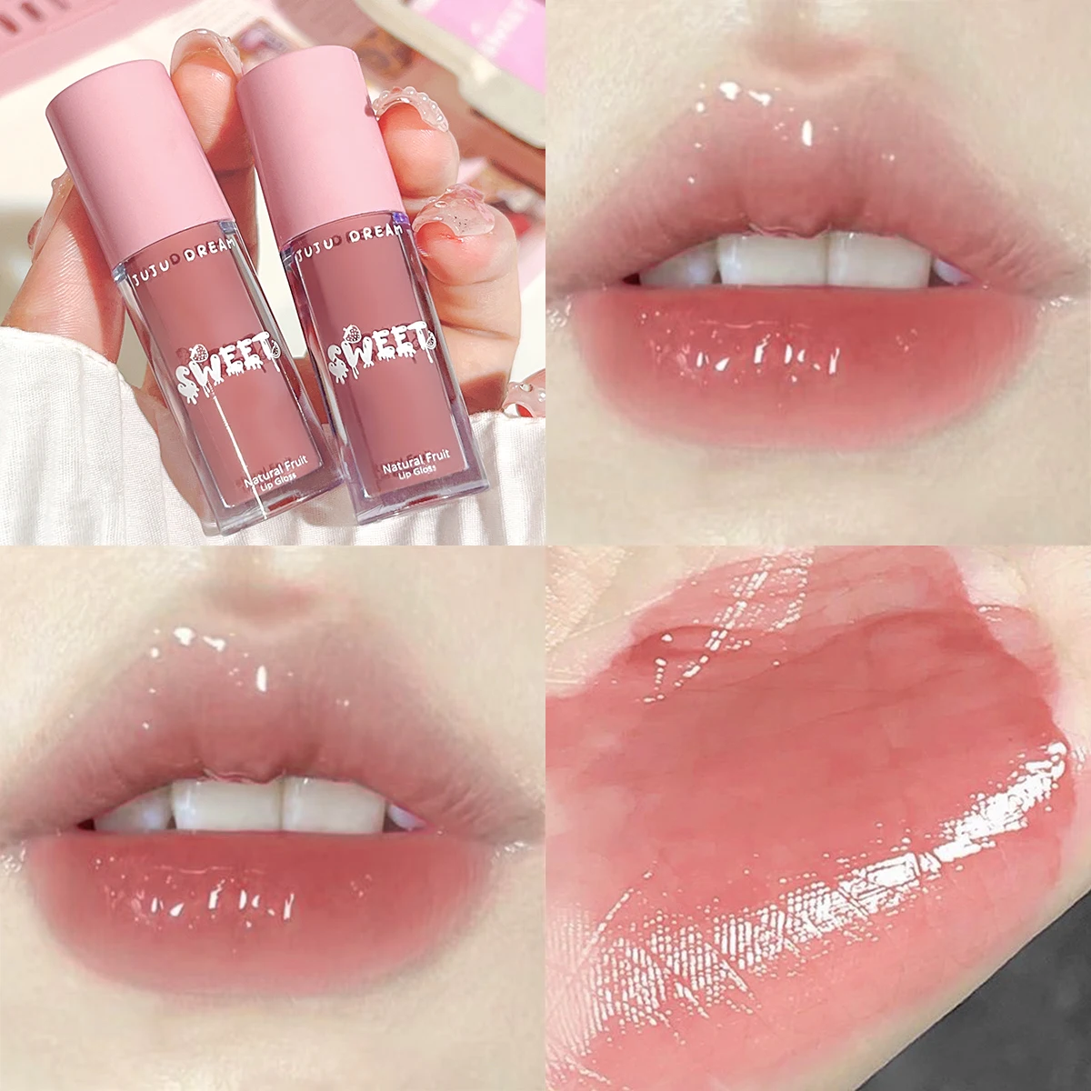 Glossy mirror lip gloss, matte and velvety, moisturizing and hydrating, brightening, affordable, waterproof, and long-lasting 4