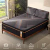 14 Inch Plush Hybrid Mattress Black Memory Foam with Individually Pocket Coils Mattress Queen Size in Box for Pressure Relief 1